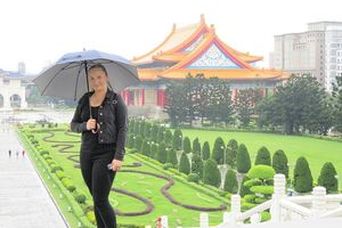 Berge & Meer-Mitarbeiter und Chronistin Kristina in Taiwan