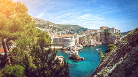 Blick auf Dubrovnik in Kroatien