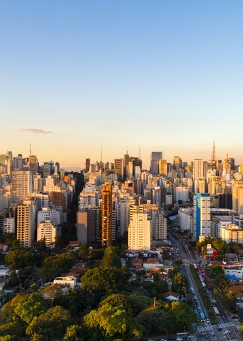 Skyline von Sao Paulo in Brasilien