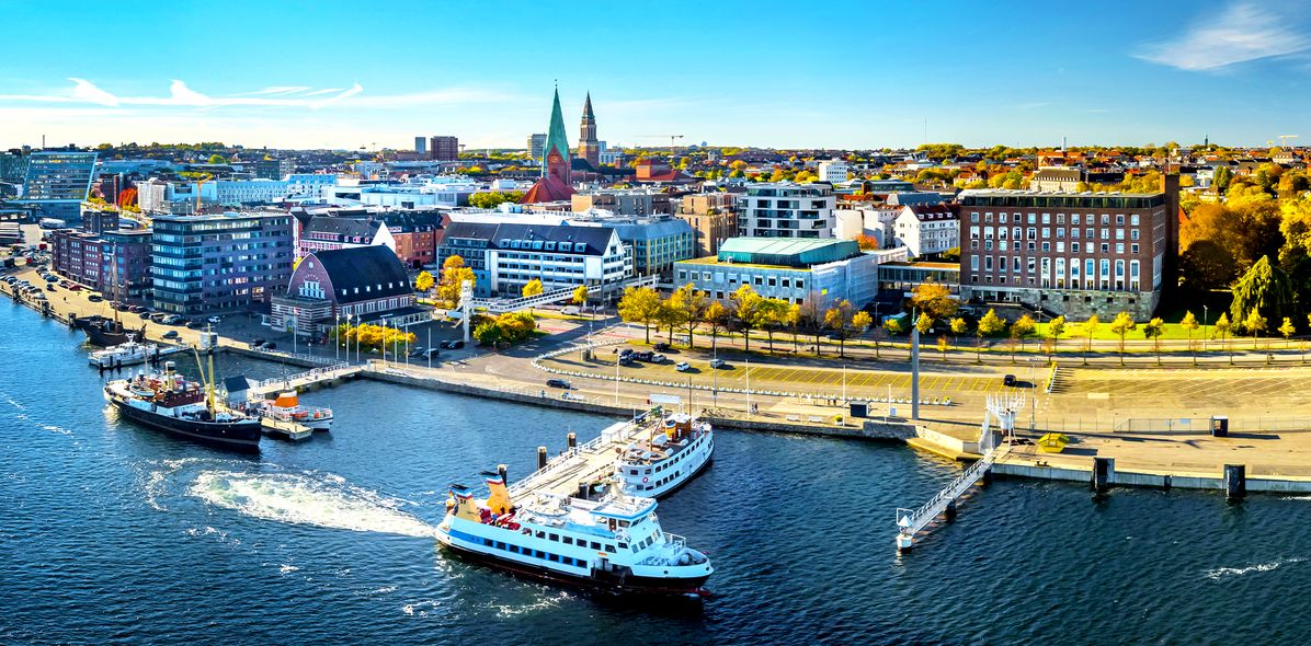 Blick auf den Kieler Hafen