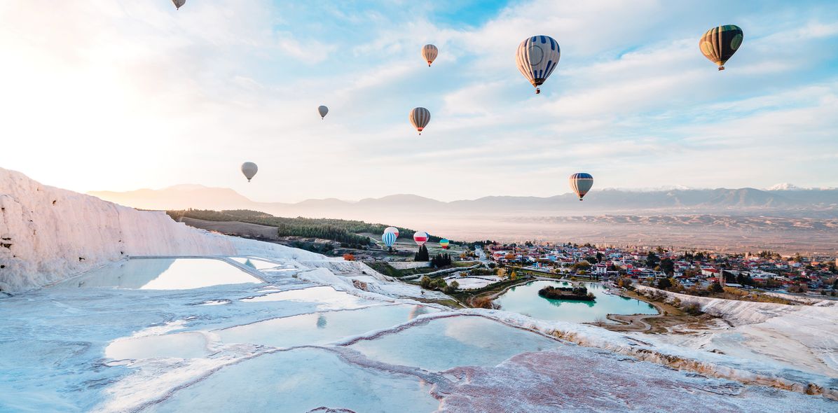 Blick auf Pamukkale