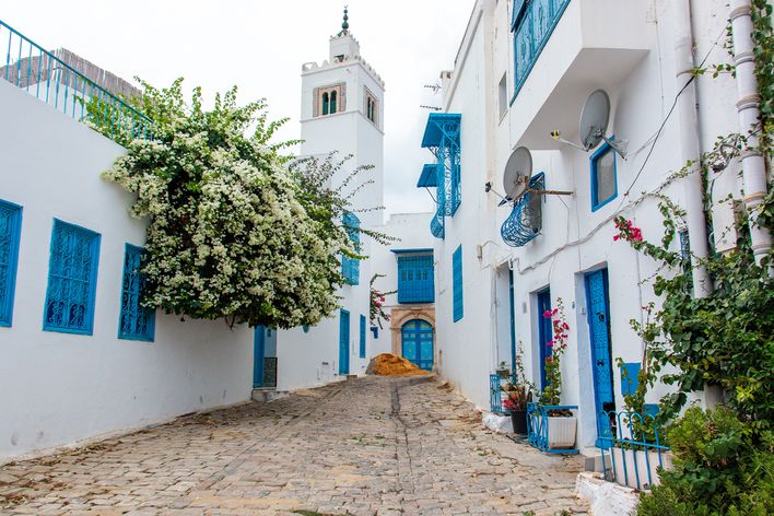 Weiße Gassen von Hammamet