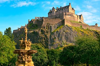Schloss in Edinburgh in Schottland