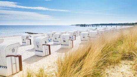 Strandkörbe an der Ostsee