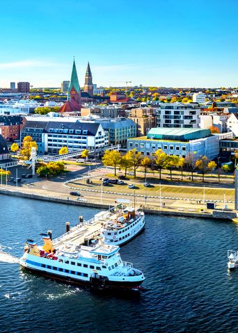 Blick auf den Kieler Hafen