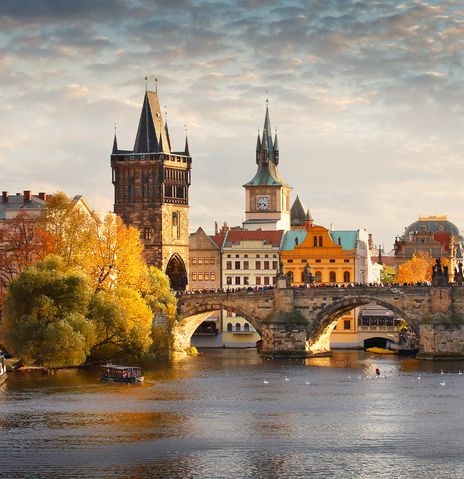 Brücke in der Stadt Prag