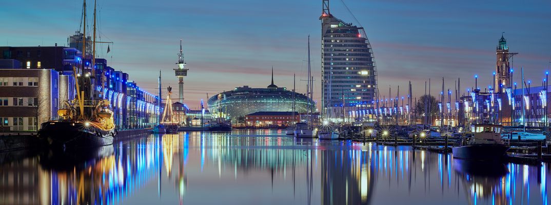 Bremerhaven in der Nachtstunde