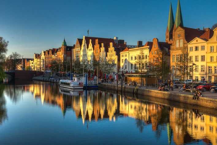 Blick auf die Stadt Lübeck