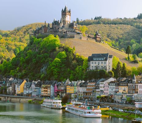 Blick auf die Reichsburg in Cochem