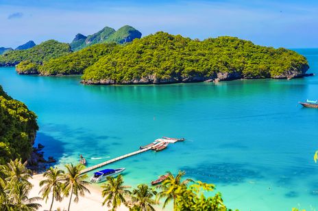 Strand in Koh Samui im Den Anthong National Marine Park in Thailand