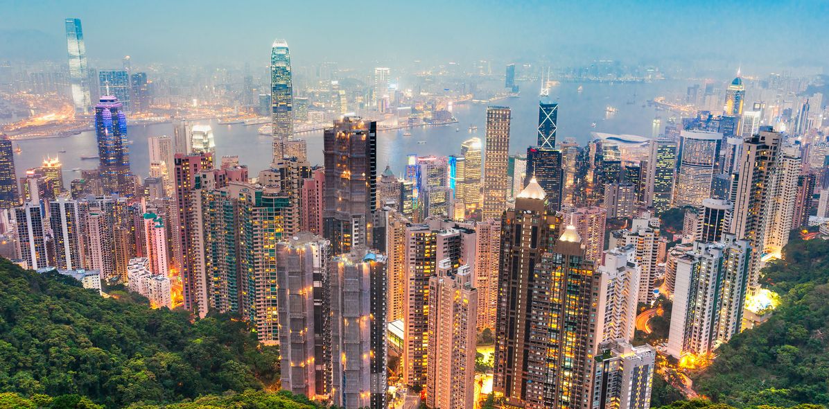 Skyline von Hong Kong