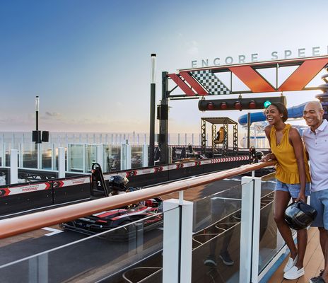 Kartbahn auf der Norwegian Encore