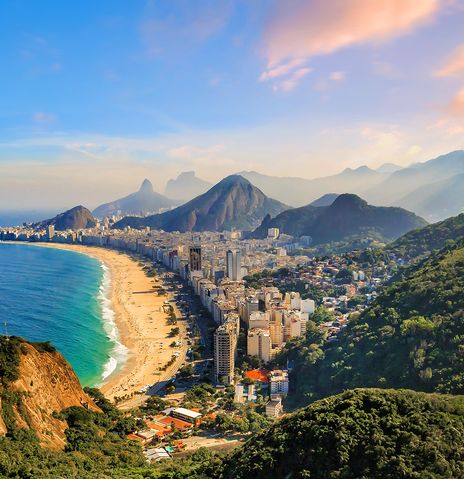 Blick auf Rio de Janeiro mit Strand