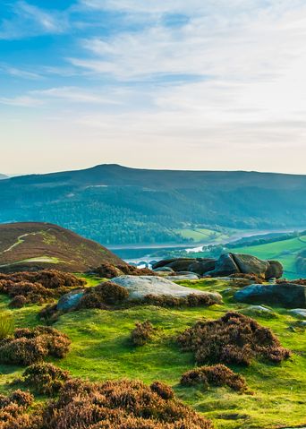 Landschaft im Peak District in England