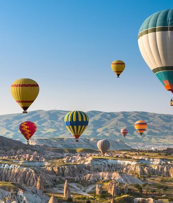 Heißluftballons über Kappadokien