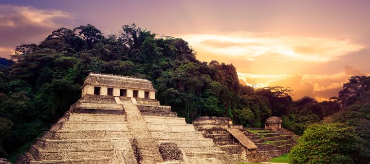 Maya Tempel in Mexiko