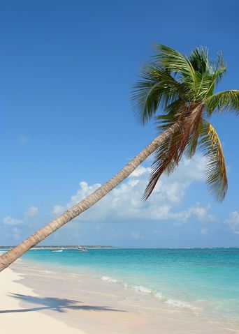 Strand von Punta Cana in der Karibik