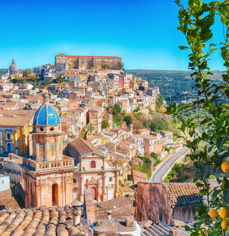 Blick auf Ragusa