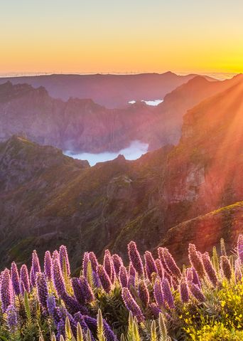 Sonnenuntergang am Pico de Arieiro auf Madeira
