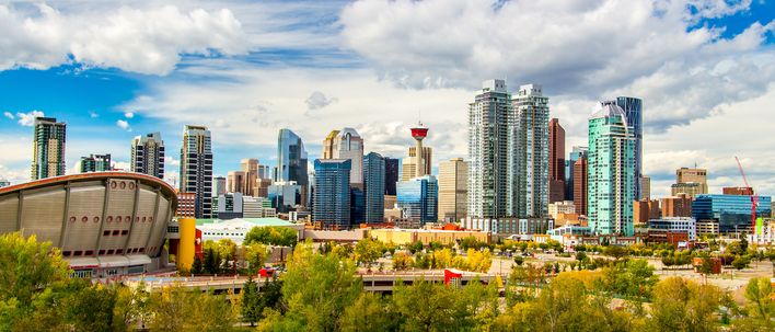 Blick auf Calgary