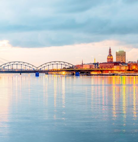 Blick auf Riga in Lettland