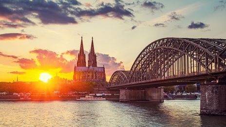 Sonnenuntergang in Köln