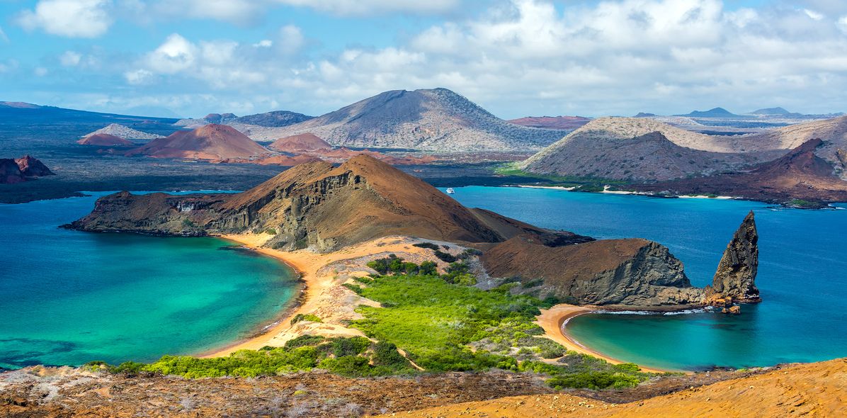 Blick auf Galapagos Inseln