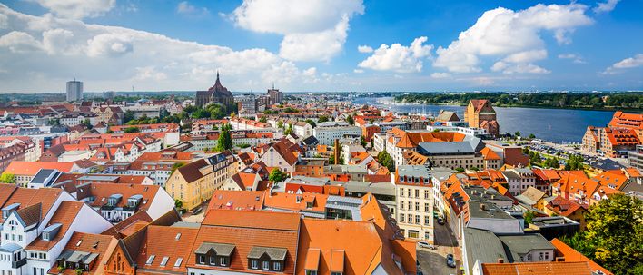 Ausblick auf Rostock