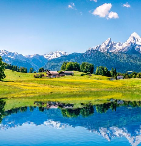 Blick auf die Alpen