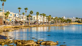 Promenade von Paphos auf Zypern