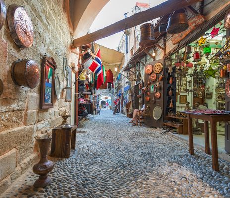 Bummeln durch die Altstadt von Rhodos auf den griechischen Inseln
