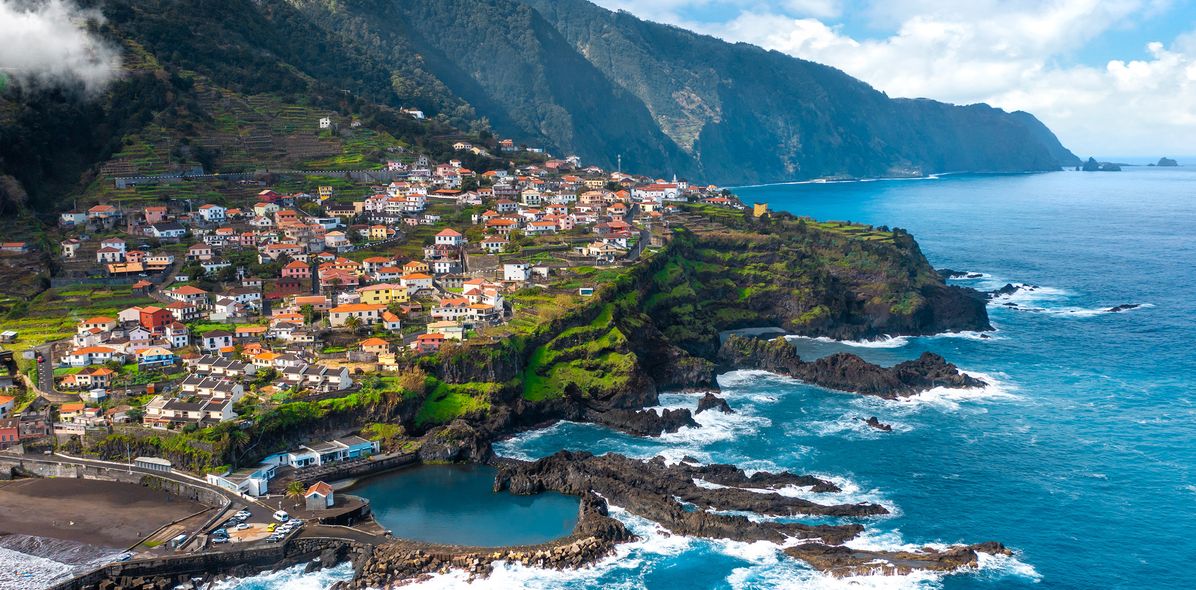 Blick auf Seixal auf Madeira