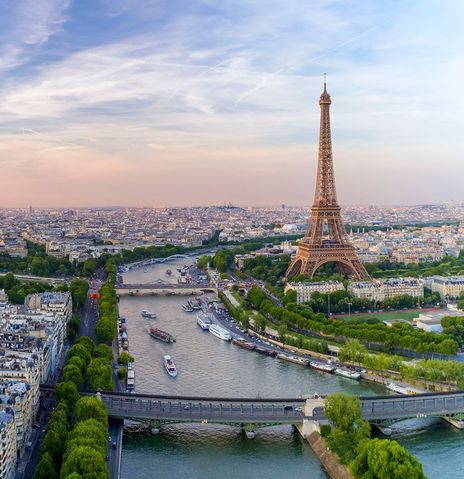 Blick auf den Eifelturm in Paris