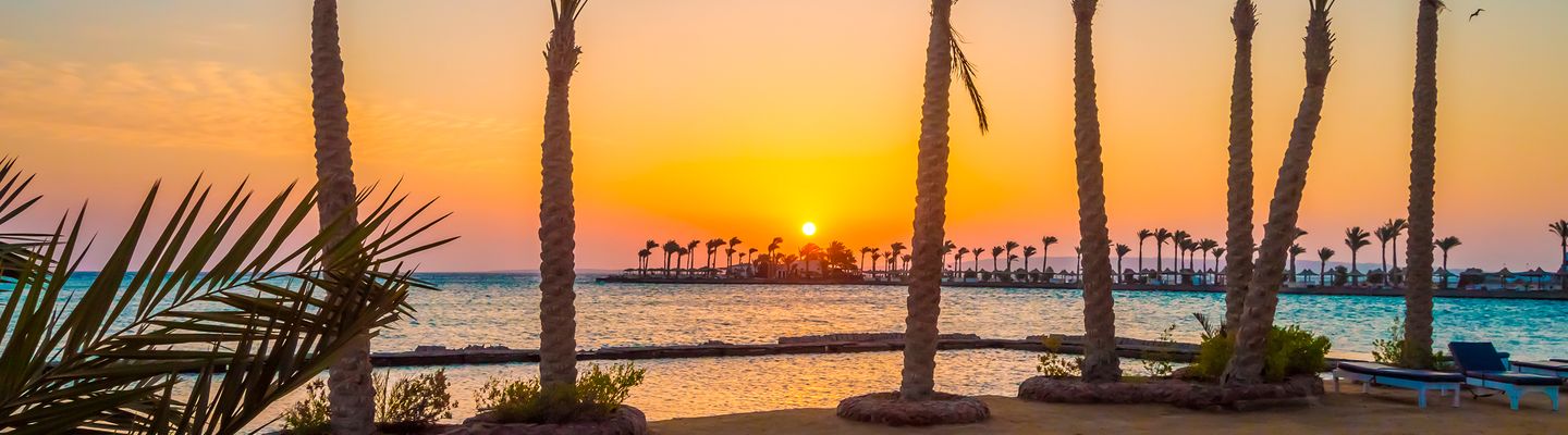 Blick auf den Nil in Ägypten 