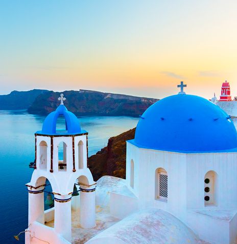Blick auf Santorini