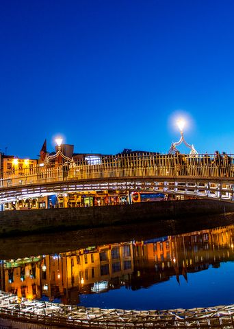 Half Penny Bridge in Dublin