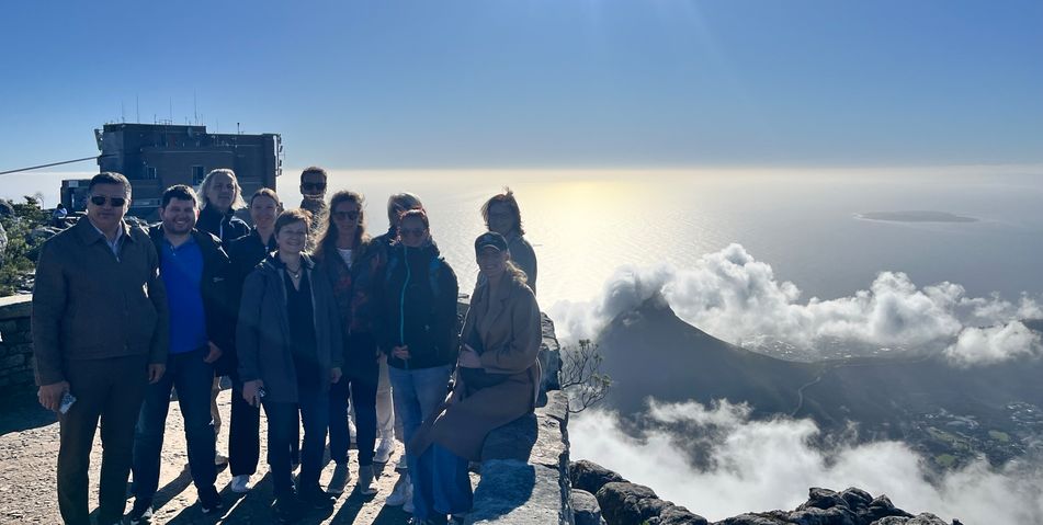 Famtrip Gruppenfoto vom Tafelberg