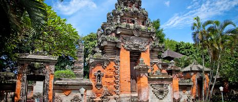 Traditionelles Tempeltor in Denpasar, Bali