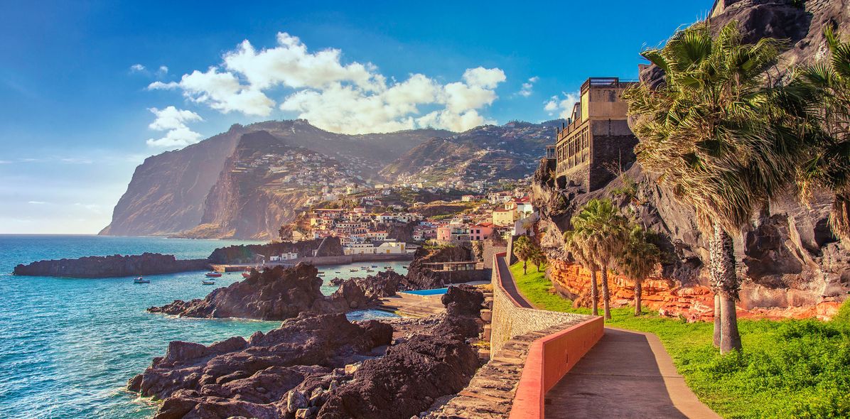 Blick auf die Küste vor Funchal 