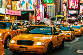 Taxis am Times Square