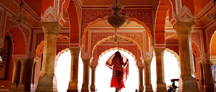Frau in Jaipur
