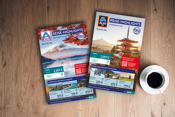 ALDI Reisemagazin Titelbild Nord & Süd Ausgabe September 2025