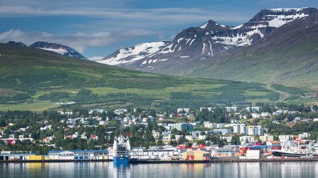 Hafen Akureyri Boote