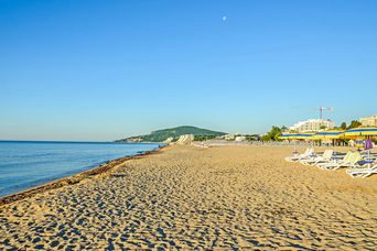 Blick auf den Goldstrand in Bulgarien