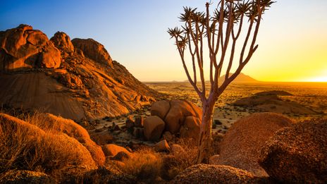 Damaraland bei Sonnenuntergang