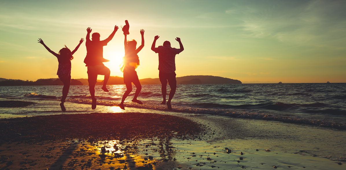 Menschen am Strand