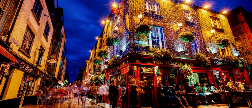 Temple Bar in Dublin in Irland