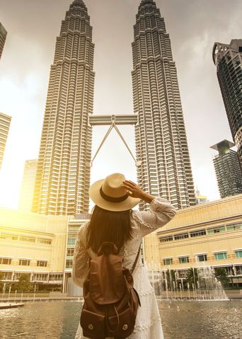 Frau in Kuala Lumpur in Malaysia