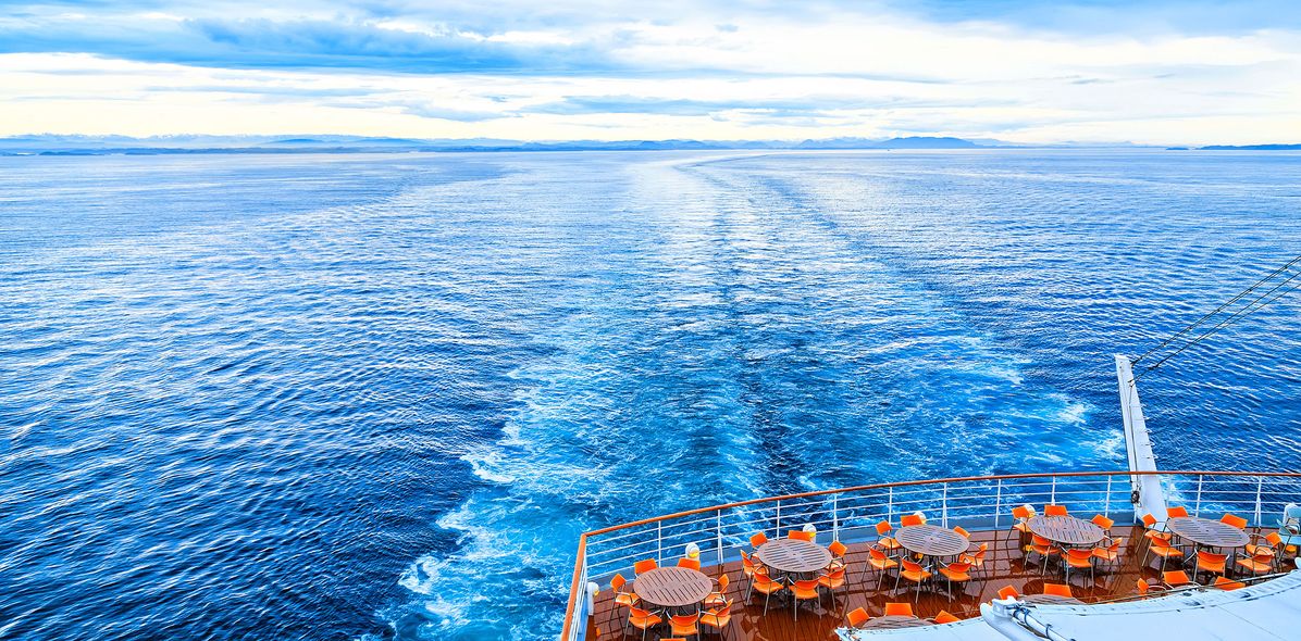 Heck eines Kreuzfahrtschiffes