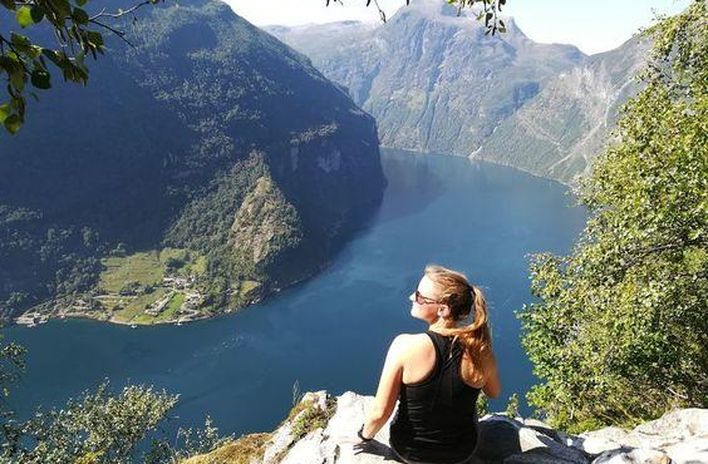 Expertin Jennifer in Norwegen und ihr Besuch im Geirangerfjord 
